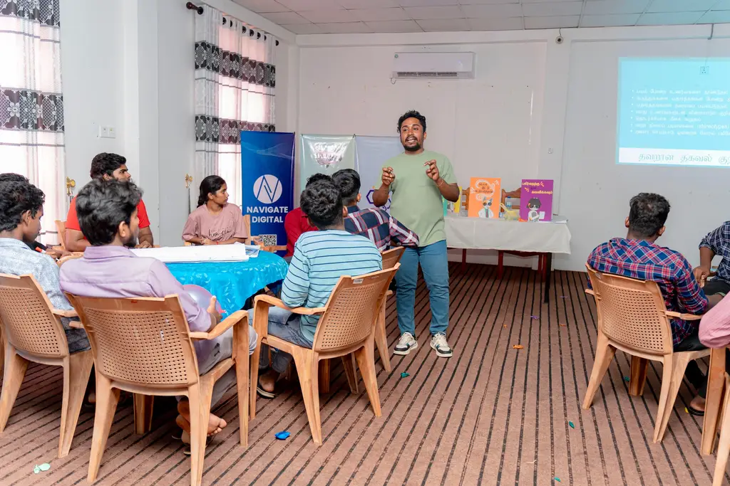 Learn to Discern — media literacy across six districts, Hatton, Batticaloa, Ampara, Nuwara Eliya, Mullaitivu and Trincomalee, 2023-04-05.