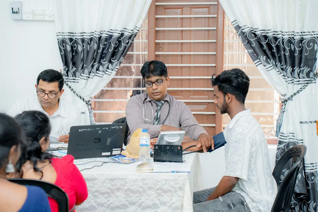 A blood donation camp, Batticaloa, 2024-11-08.