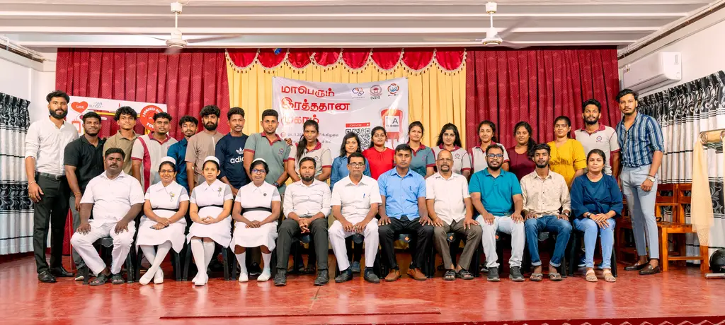 A blood donation camp, Batticaloa, 2024-11-08.