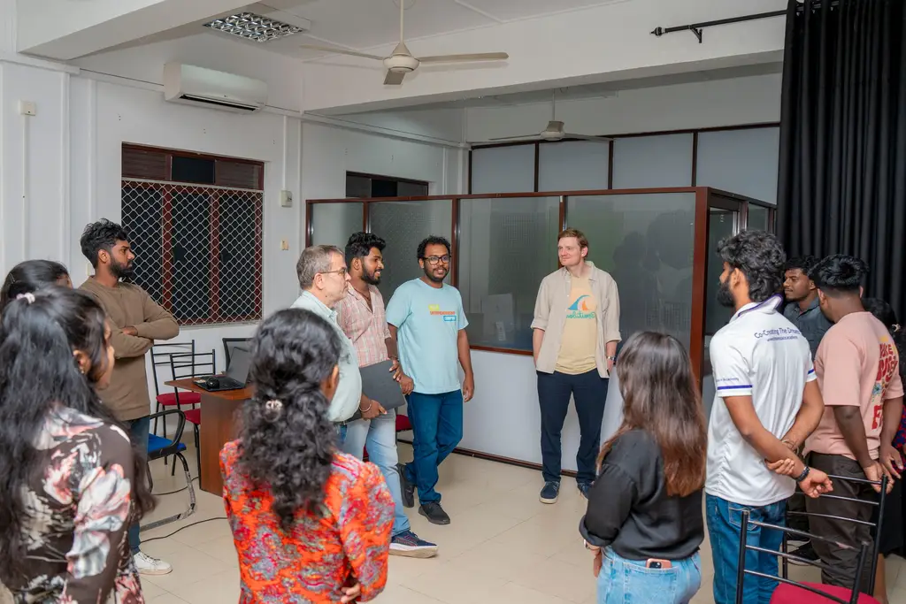 International Media Support visits, Batticaloa, 2025-03-19.