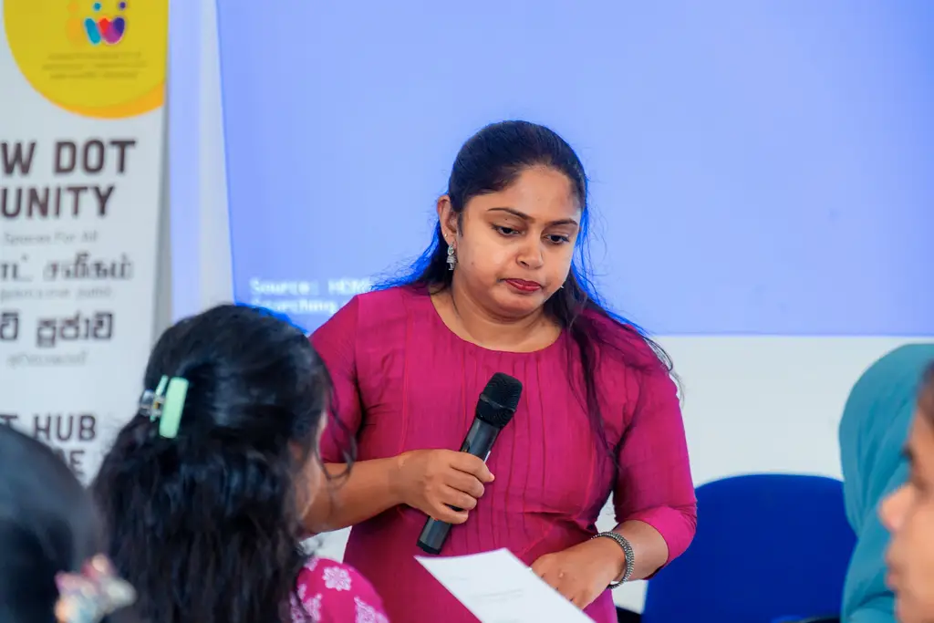 Entrepreneurship training for women, Batticaloa, 2025-07-26.