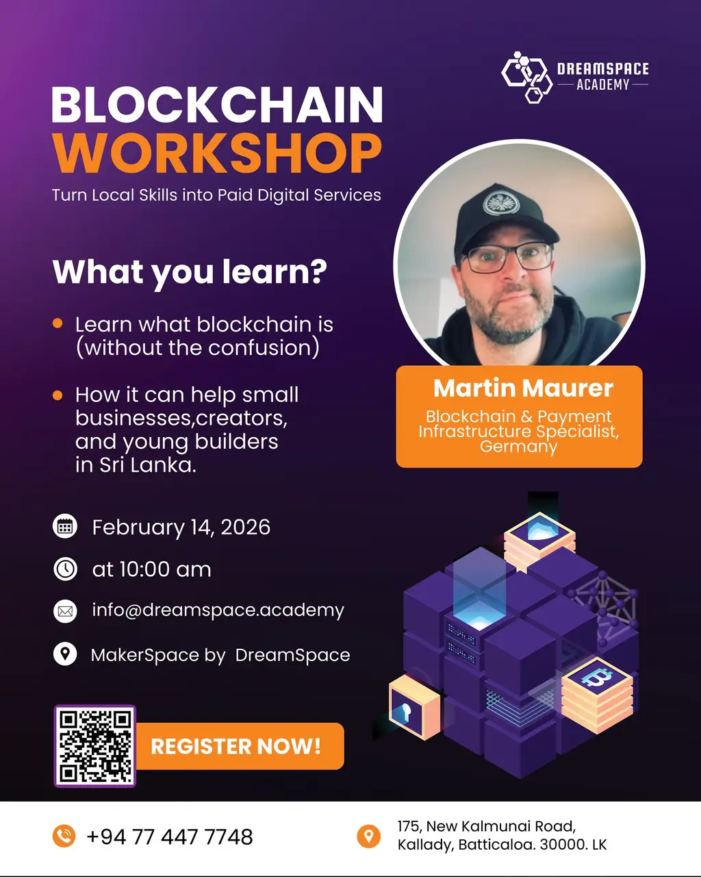 Blockchain workshop, Batticaloa.