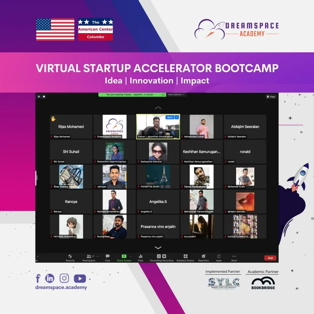 Virtual Startup Accelerator bootcamp, Batticaloa and online.