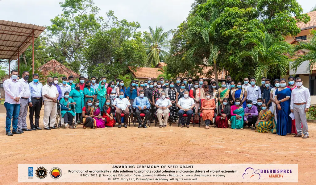 Seed grants for eleven social-innovation ideas, Batticaloa, 2021-11-08.