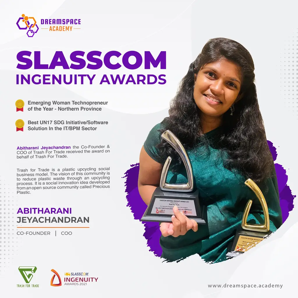 SLASSCOM Ingenuity — Emerging Women Technopreneur, Sri Lanka, 2022-07-17.